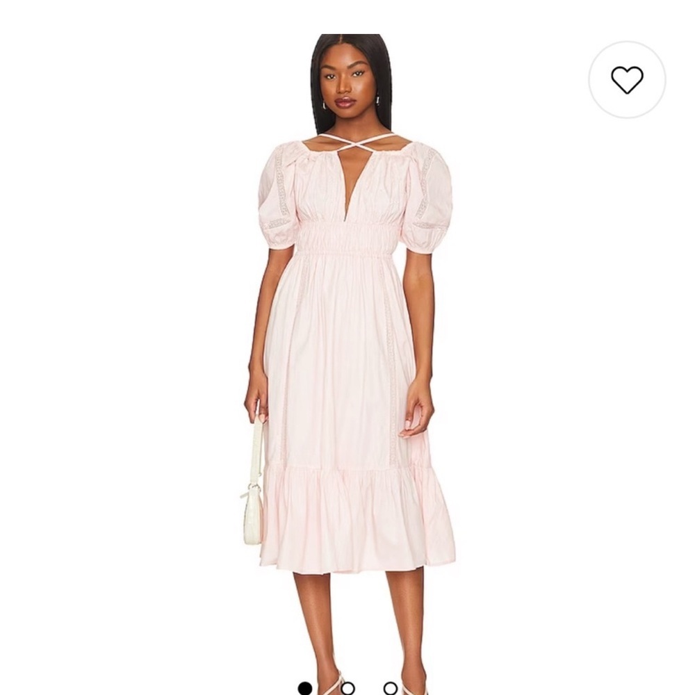 Tularosa | Janan Midi Dress in Soft Pink sz S
